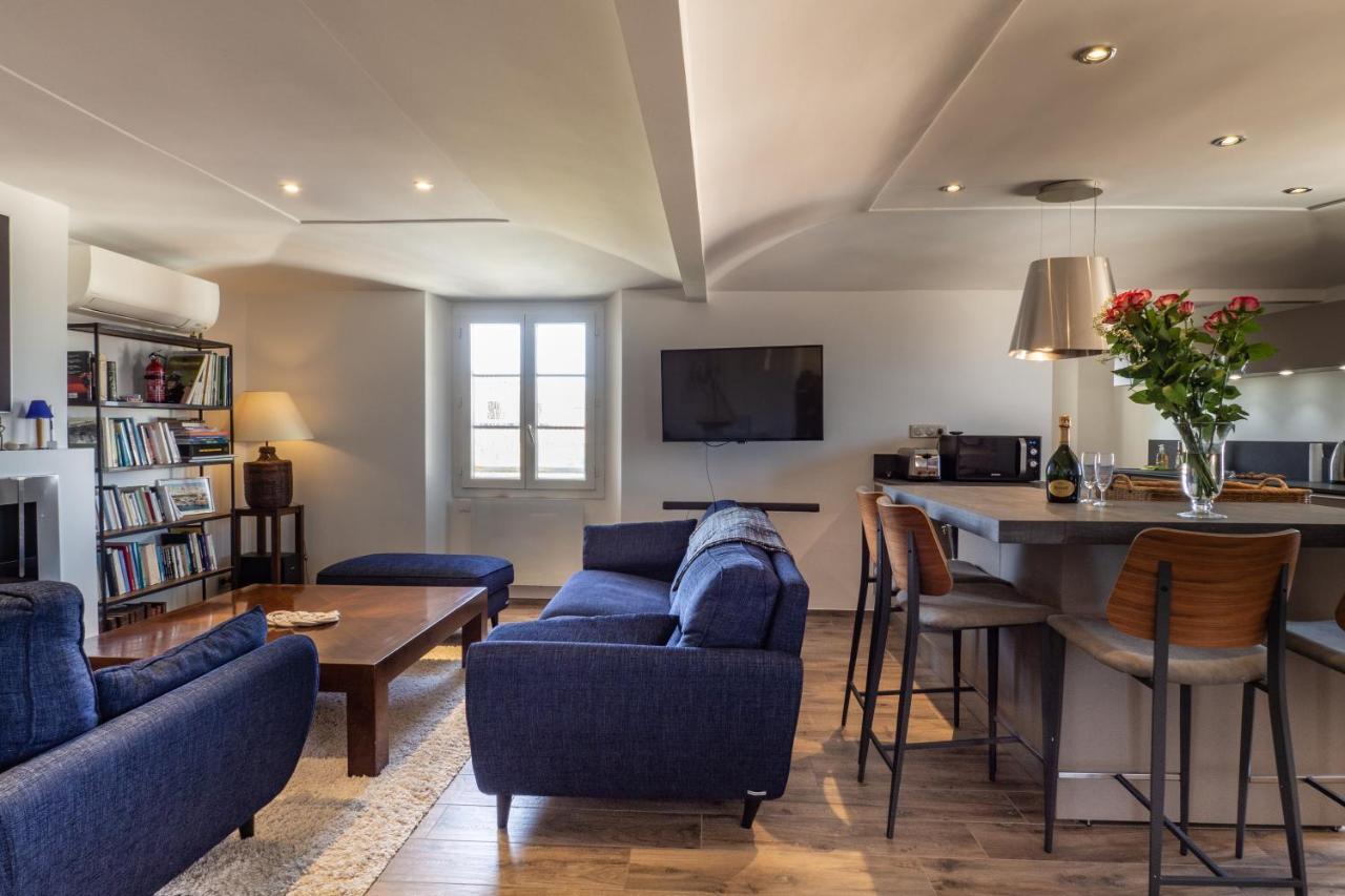Charmant Appartement Spacieux Pour 6P Vue Mer Vieil Antibes Dış mekan fotoğraf